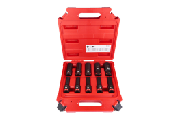 Milwaukee průmyslové hlavice Shockwave 1/2" HEX sada 10ks, 10-24mm prodloužené 4932480457