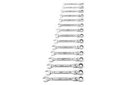Milwaukee Očkoploché ráčnové klíče 8 - 22 mm MAX BITE™ s kloubem Sada 15 dílů 4493247855