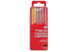 Milwaukee Barevné tuhy do tesařské tužky, 10 ks, tvrdost 2B, průměr 2,8 mm, 4932501902