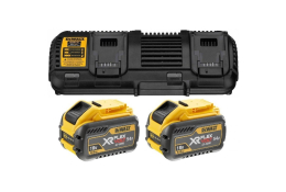 DeWalt DCB132X2-QW sada 4A duální nabíječky, 2x aku 18/54 V XR FLEXVOLT 9,0 Ah