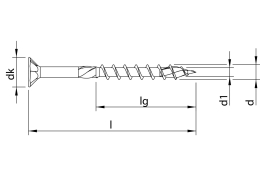 HECO-TOPIX-plus (zápustná hlava) částečný závit 4,0 x 30 mm - balení 1000 ks