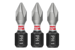 Milwaukee Šroubovací bity PH1 x 25 mm SHOCKWAVE Impact Duty (3 ks) 4932500352