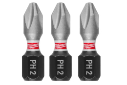 Milwaukee Šroubovací bity PH2 x 25 mm SHOCKWAVE Impact Duty (3 ks) 4932500353