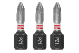 Milwaukee Šroubovací bity PZ1 x 25 mm SHOCKWAVE Impact Duty (3 ks) 4932500355
