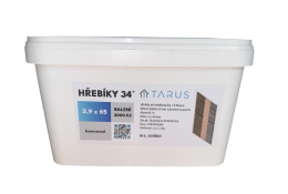 Hřebíky 34° 2,9 x 65 konvexní (2000ks) plastový box, 634865 AKCE POKRÝVAČ