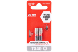 Milwaukee šroubovací bity SHOCKWAVE IMPACT DUTY TX40 25 mm 2 ks 4932430888