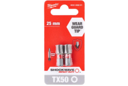Milwaukee Šroubovací bity SHOCKWAVE IMPACT DUTY TX50 x 25 mm 2 ks 4932430891