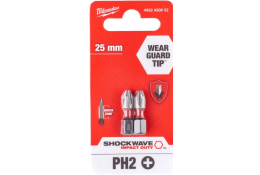 Milwaukee šroubovací bity SHOCKWAVE IMPACT DUTY PH2 25 mm 2 ks 4932430852