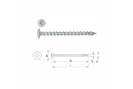 HECO-TOPIX-plus (talířová hlava) celý závit 8,0 x 40 mm - balení 100 ks 61228