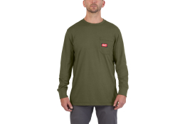 Milwaukee Pracovní triko s dlouhým rukávem WT LS GN, zelené (XL) 4932493051