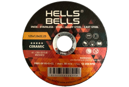 Hells Bells Řezný kotouč 125 x 1,0 x 22,2 mm SG-CERAMIC HBSG12510