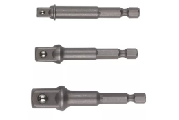 Sada adaptérů 3ks 1/4" vněj. šestihr. na vněj. čtyřhr. 1/4",3/8", 1/2"