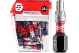 Milwaukee šroubovací bity SHOCKWAVE IMPACT DUTY TX20 25 mm 25 ks 4932430875