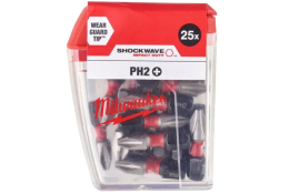 Milwaukee šroubovací bity SHOCKWAVE IMPACT DUTY PH2 25 mm 25 ks 4932430853