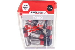 Milwaukee Šroubovací bity SHOCKWAVE IMPACT DUTY TX50 x 25 mm 15 ks 4932430892