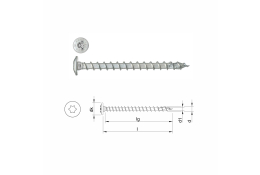 HECO-TOPIX-plus (talířová hlava) celý závit 8,0 x 80 mm - balení 50 ks 61245