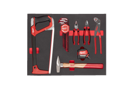 Milwaukee pěnová vložka s dílenským nářadím (Sada 15 dílů) 4932493257
