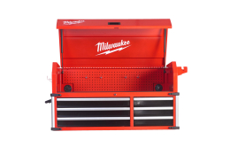 Milwaukee velkokapacitní dílenská skříň STC46-1 se 6 zásuvkami a horní nástavbou OCEL 