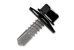 Šroub samovrtný plech-dřevo RAL 9005 4,8 x 35, bal. 250 ks