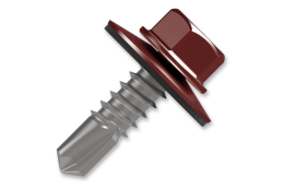 Šroub samovrtný plech-dřevo RAL 8017 4,8 x 35, bal. 250 ks