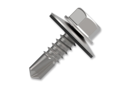 Šroub samovrtný plech-dřevo RAL 9006 4,8 x 35, bal. 250 ks