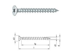 HECO-TOPIX-plus (zápustná hlava) celý závit 8,0 x 200 mm - balení 100 ks