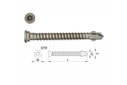 Vrtací šroub SIT20 5,5 x 45 A2 - 200 ks v balení 