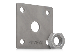 PITZL Destička 100x100x6mm s maticí M24 90000.4000