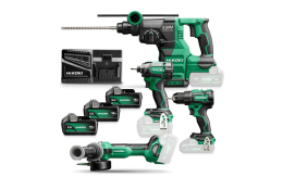 HiKoki KC18DEWHZ Aku SET  - šroubovák, utahovák, kladivo a bruska+baterie, nabíječka+taška