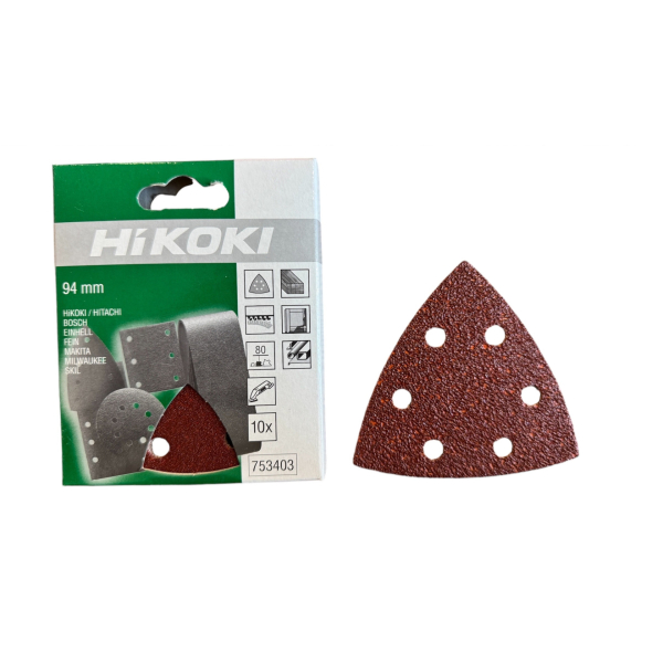 Brusný papír pro vibrační brusku typu Delta 94mm K080 10 ks: obrázek 1