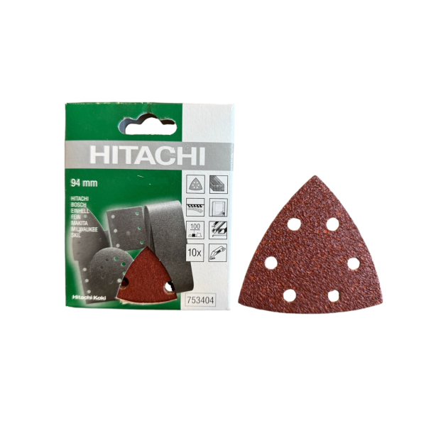 HiKoki 753404 Brusný papír pro vibrační brusku typu Delta 94mm K100 10 ks : obrázek 1