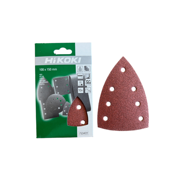 HiKoki 753422 Brusné papíry pro vibr. brusky Delta 100 x 150 mm K060 - 10 ks v balení: obrázek 1