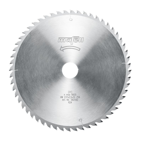 Mafell Pilový kotouč-HM 237 x 1,8/2,5 x 30 mm, Z 56, WZ,příčné řezy ve dřevě, 092592: obrázek 1