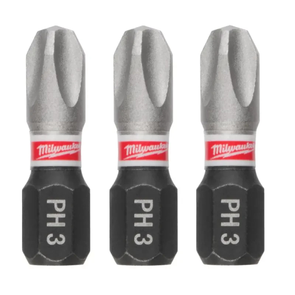 Milwaukee Šroubovací bity PH3 x 25 mm SHOCKWAVE Impact Duty (3 ks) 4932500354: obrázek 1