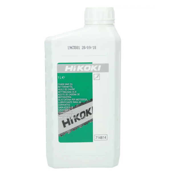 HiKoki 714814 Vysoce kvalitní olej pro mazání řetězu a lišty motorových pil 1l : obrázek 1