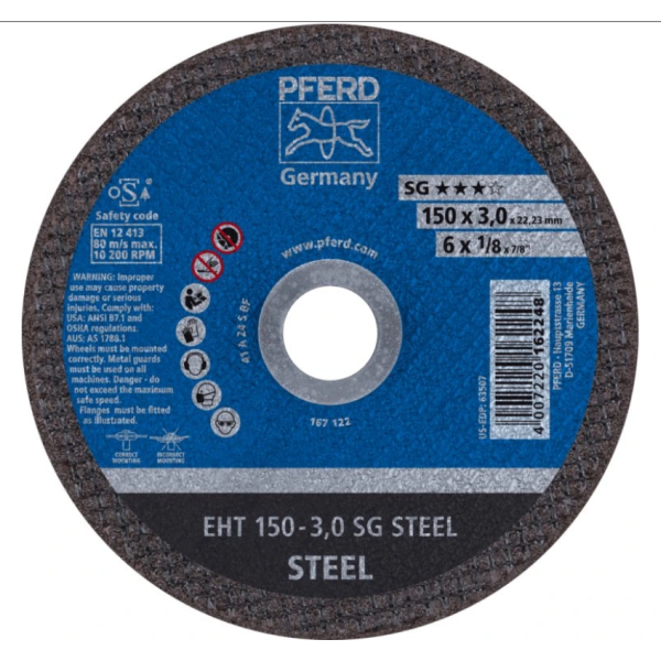 PFERD 61322222 Kotouč rozbrušovací EHT 150-3,0 SG STEEL: obrázek 1