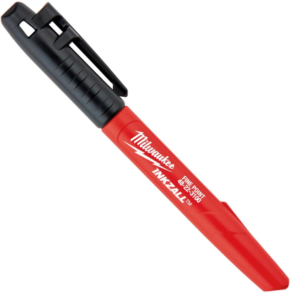 MILWAUKEE 48223100 Černý stavební popisovač jemný hrot 1 mm: obrázek 1