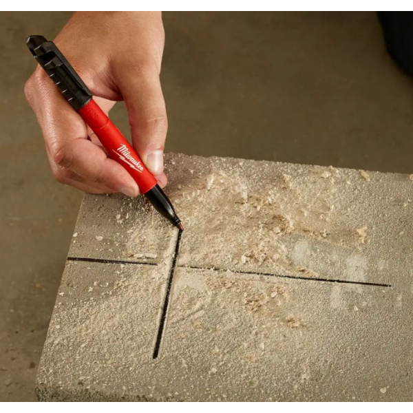 MILWAUKEE 48223100 Černý stavební popisovač jemný hrot 1 mm: obrázek 4