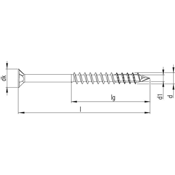 HECO-UFIX (zápustná hlava) částečný závit 4,0 x 50 mm - balení 200 ks 47980: obrázek 2