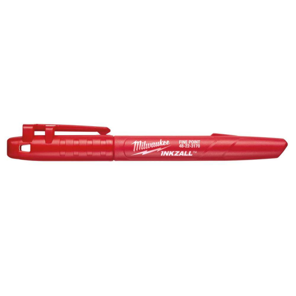 MILWAUKEE 48223170 Červený stavební popisovač jemný hrot 1 mm: obrázek 1