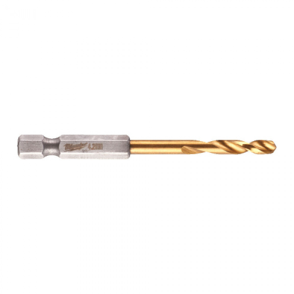 MILWAUKEE Vrták do kovu Shockwave HSS-G TiN Red Hex pr. 4,2 x 74/28 mm 48894709: obrázek 1
