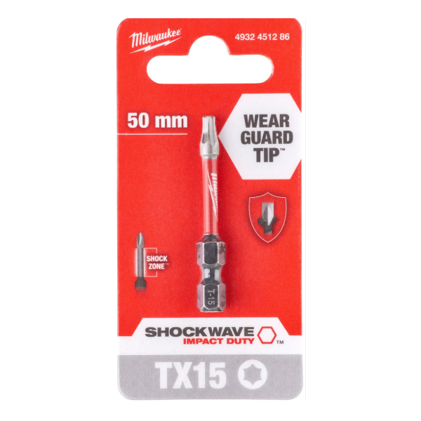 Milwaukee šroubovací bit SHOCKWAVE IMPACT DUTY TX15 50 mm 4932451286: obrázek 1