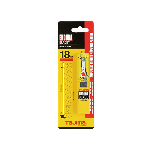 TAJIMA Náhradní čepele 18mm 10 plátků v balení žluté LCB-50: obrázek 1