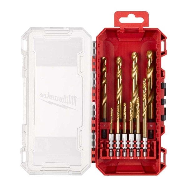 MILWAUKEE Sada vrtáků Red Hex do kovu ShockWave HSS-G TiN bal. 10 ks, 4932493865: obrázek 1