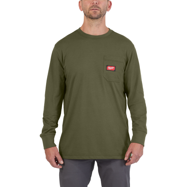 Milwaukee Pracovní triko s dlouhým rukávem WT LS GN, zelené (XXL) 4932493052: obrázek 1