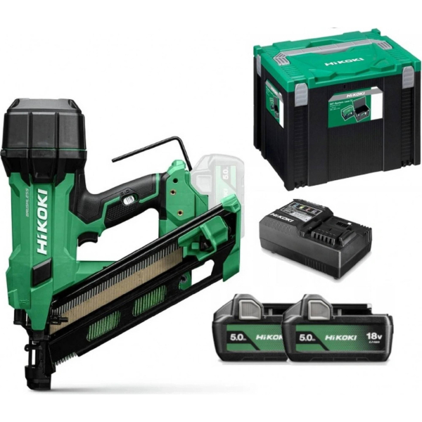 Hikoki - 18V AKU hřebíkovačka 50-90 mm, 2x aku 5,0 Ah Li-Ion, nabíječka: obrázek 1