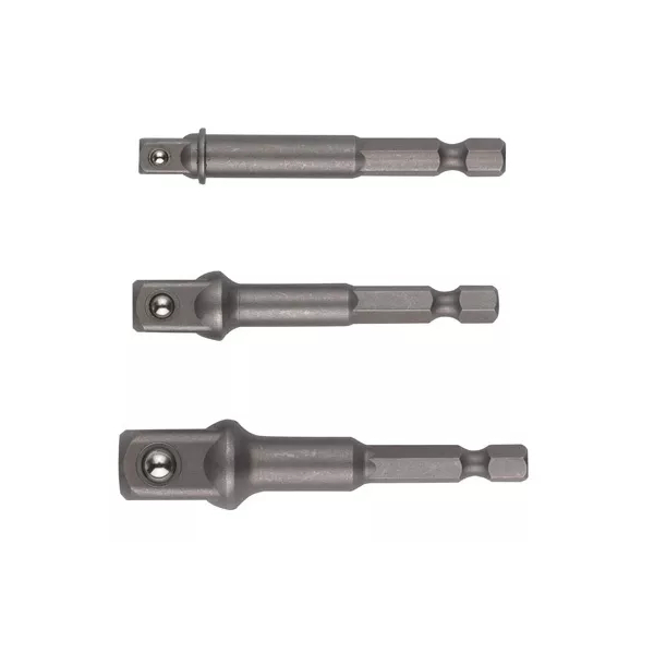 Sada adaptérů 3ks 1/4" vněj. šestihr. na vněj. čtyřhr. 1/4",3/8", 1/2": obrázek 1