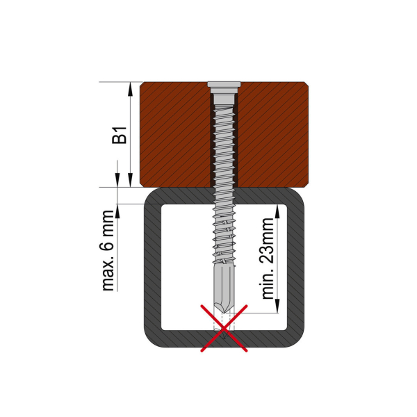 55041/3 Terasový vrut CABRI bimetal A4 5,5 x 45 mm - 240 ks v balení: obrázek 6