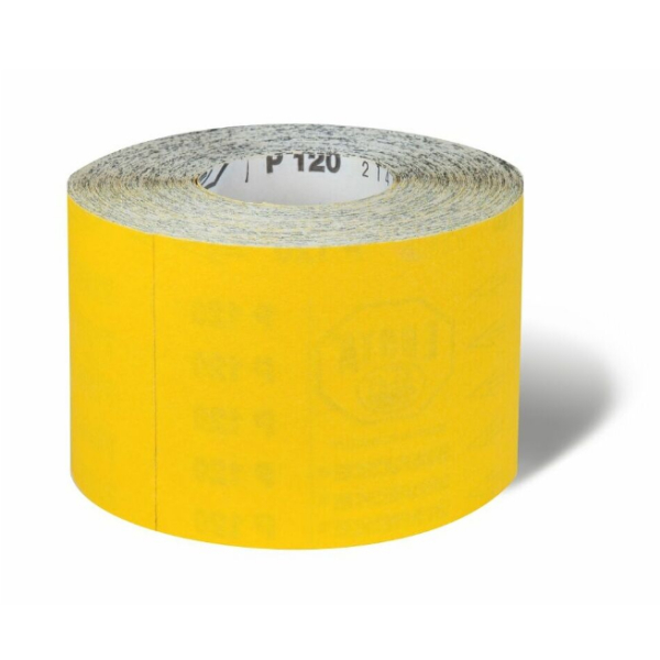 Brusná role typ B žlutý TARUS  P80, role 115 mm x 50 m: obrázek 1