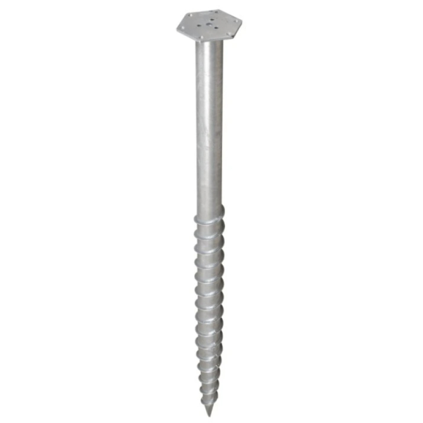Zemní vrut MTR M 76 x 1600 x 3,5 mm HEX-160mm M24 žárový zinek: obrázek 1